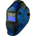 Metal Man Work Gear Metal Man® Auto Darkening Welding Helmet, Variable Shade Control - Blue Skull ASF8650SGC